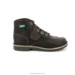 Kickers kick col dk brown wh permanente de costura V24TH222 mulheres - Image 3
