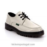 Kickers kick decklow patente off white V24TH145 mulheres