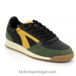 Kickers kick krack preto caqui bege V24TH310 homens