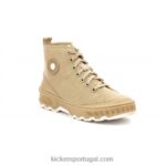 Kickers kick way bege claro V24TH167 mulheres