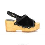 Kickers kick wedge madeira preta V24TH12 mulheres - Image 3