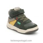 Kickers kickalien caqui amarelo taupe V24TH1007 crianças