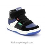 Kickers kickalien preto azul branco V24TH1005 crianças