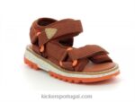 Kickers kickclock marrom laranja V24TH500 crianças