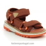 Kickers kickclock marrom laranja V24TH500 crianças