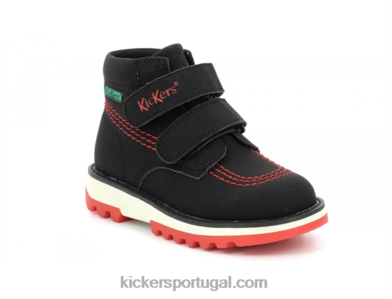 kickers_kickfun_preto_brilhante_v24th811_criancas.jpg Kickers kickfun preto brilhante V24TH811 crianças - Image 1