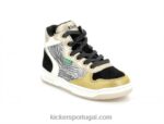 Kickers kicklax zebra preta amarela V24TH944 crianças