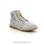Kickers kicklegend impressão azul claro prata V24TH190 mulheres