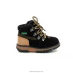 Kickers kicknature preto amarelo V24TH815 crianças - Image 3