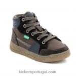 Kickers kickosta marrom escuro marinho V24TH961 crianças
