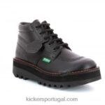Kickers kickplatform preto V24TH205 mulheres