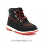 Kickers kickrally20 preto brilhante V24TH818 crianças