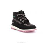 Kickers kickrally20 preto rosa V24TH820 crianças - Image 2