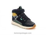 Kickers kikafar verde marinho amarelo V24TH943 crianças