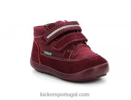 Kickers kikood bordô V24TH876 crianças