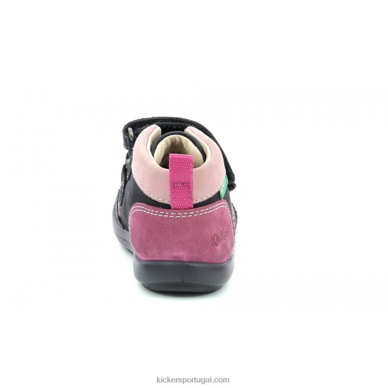 Kickers kinop azul marinho rosa tricolor V24TH927 crianças - Image 4