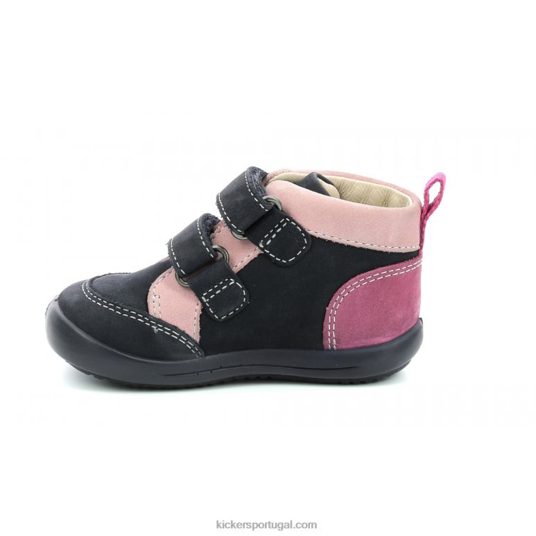 Kickers kinop azul marinho rosa tricolor V24TH927 crianças - Image 5