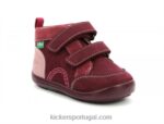 Kickers kinop borgonha rosa tricolor V24TH928 crianças