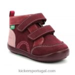 Kickers kinop borgonha rosa tricolor V24TH928 crianças