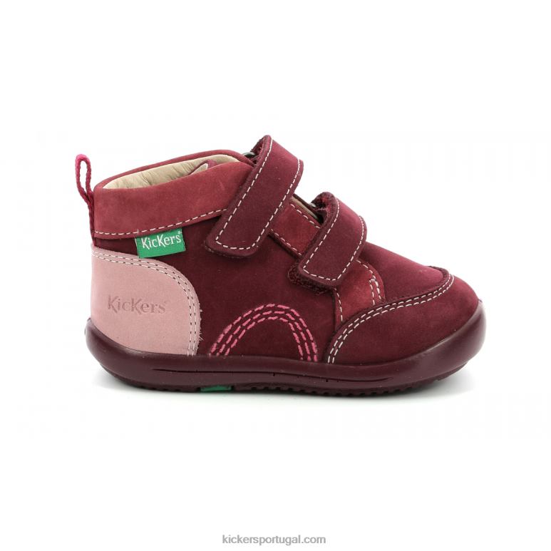 Kickers kinop borgonha rosa tricolor V24TH928 crianças - Image 3