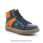 Kickers laranja azul marinho V24TH973 crianças