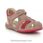 Kickers laranja bege platinado V24TH404 crianças
