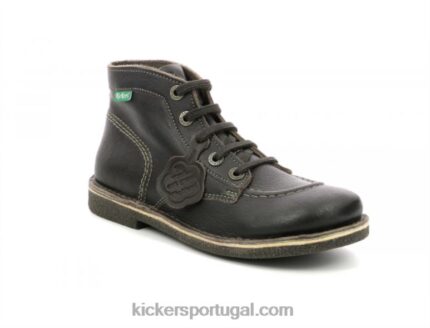 Kickers legendiknew sola marrom escuro permanente V24TH240 mulheres