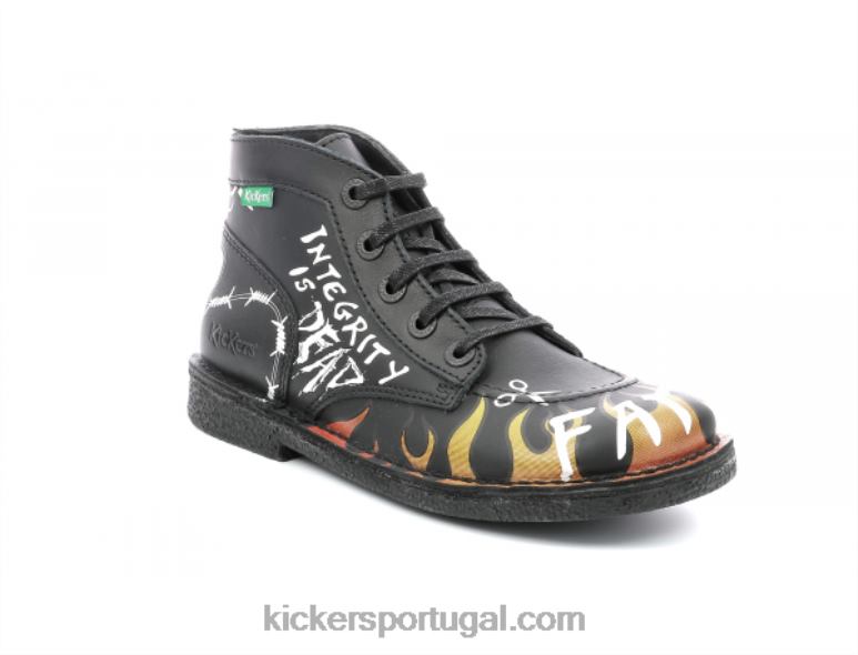 kickers_legendknew_black_graffity_v24th280_mulheres.jpg Kickers legendknew black graffity V24TH280 mulheres - Image 1