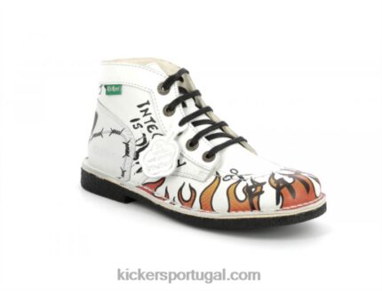 Kickers legendknew grafite branco V24TH279 mulheres