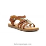 Kickers leopardo camelo brahmia V24TH679 crianças