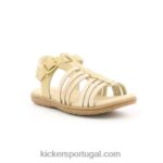 Kickers leopardo de ouro bege muito melhor V24TH736 crianças