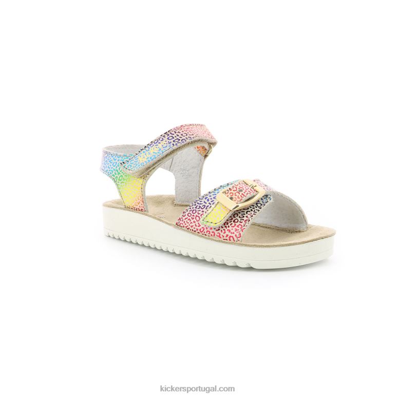 Kickers leopardo multicolor bege odyssa V24TH725 crianças - Image 2