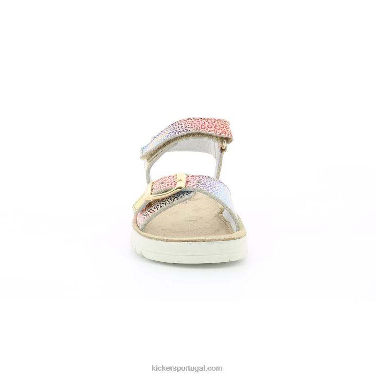 Kickers leopardo multicolor bege odyssa V24TH725 crianças - Image 6