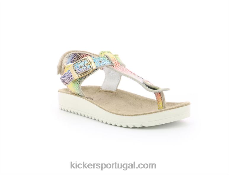 Kickers leopardo multicolor bege odysse V24TH747 crianças - Image 1
