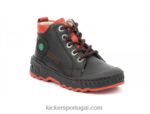 Kickers lindo preto vermelho V24TH991 crianças