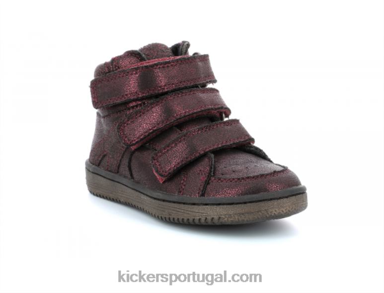 kickers_lohan_borgonha_brilhante_v24th948_criancas.jpg Kickers lohan borgonha brilhante V24TH948 crianças - Image 1