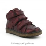 Kickers lohan borgonha brilhante V24TH951 crianças