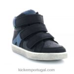 Kickers lohan preto brilhante V24TH955 crianças