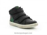 Kickers lohan preto verde V24TH956 crianças