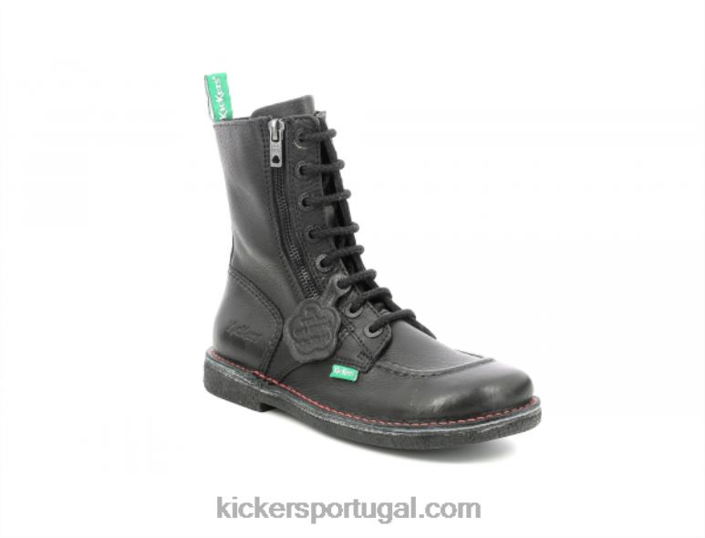 kickers_meetickzip_liso_preto_v24th237_mulheres.jpg Kickers meetickzip liso preto V24TH237 mulheres - Image 1