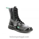 Kickers meetickzip outro preto V24TH206 mulheres