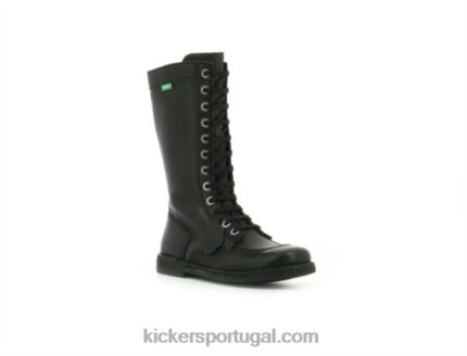 Kickers meetkiknew sola preta preta V24TH246 mulheres