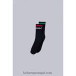 Kickers meia preta V24TH1063 unissex