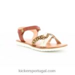 Kickers melhor novo leopardo dourado V24TH674 crianças