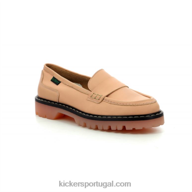 kickers_mocassim_deck_bege_claro_v24th156_mulheres.jpg Kickers mocassim deck bege claro V24TH156 mulheres - Image 1