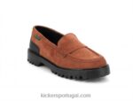 Kickers mocassim deck laranja ferrugem V24TH185 mulheres
