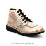 Kickers neorallye ouro rosa V24TH288 mulheres