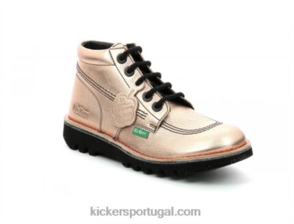 Kickers neorallye ouro rosa V24TH288 mulheres