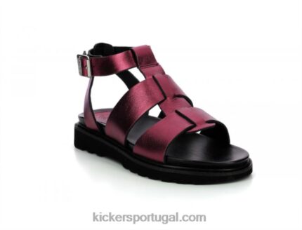 Kickers neorock vermelho metalizado V24TH114 mulheres