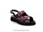 Kickers neoverão vermelho metalizado V24TH112 mulheres